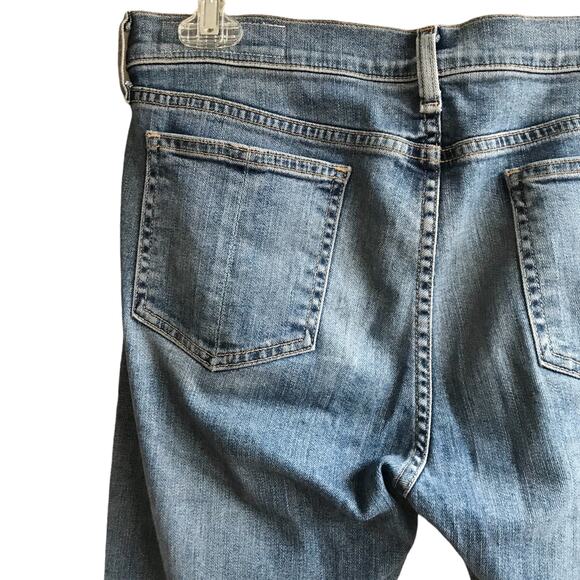 Rag & Bone Distressed Skinny Jeans Midland Raw Frayed Hem Destroyed Denim 30 - Picture 9 of 16